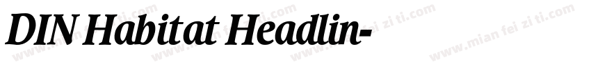 DIN Habitat Headlin字体转换